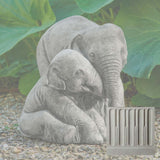 Campania Elephant Mother and Child Garden Statue - A-678