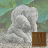 Campania Elephant Mother and Child Garden Statue - A-678