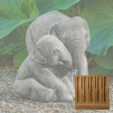 Campania Elephant Mother and Child Garden Statue - A-678