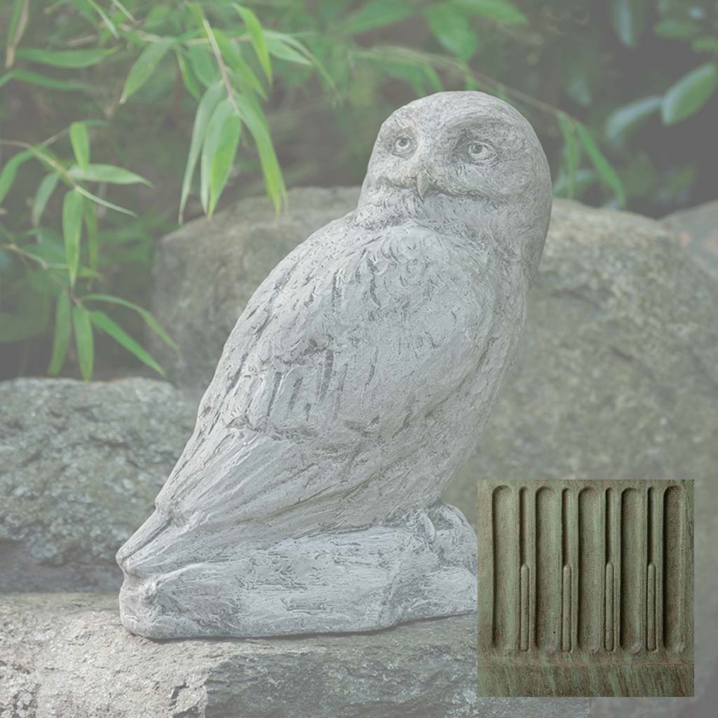 Campania Polar Owl Garden Statue - A-679
