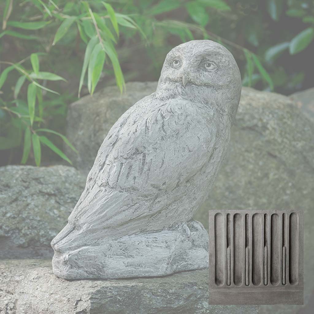 Campania Polar Owl Garden Statue - A-679