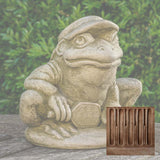 Campania Pickleball Frog Garden Statue - A-684