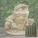 Campania Pickleball Frog Garden Statue - A-684