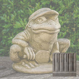 Campania Pickleball Frog Garden Statue - A-684
