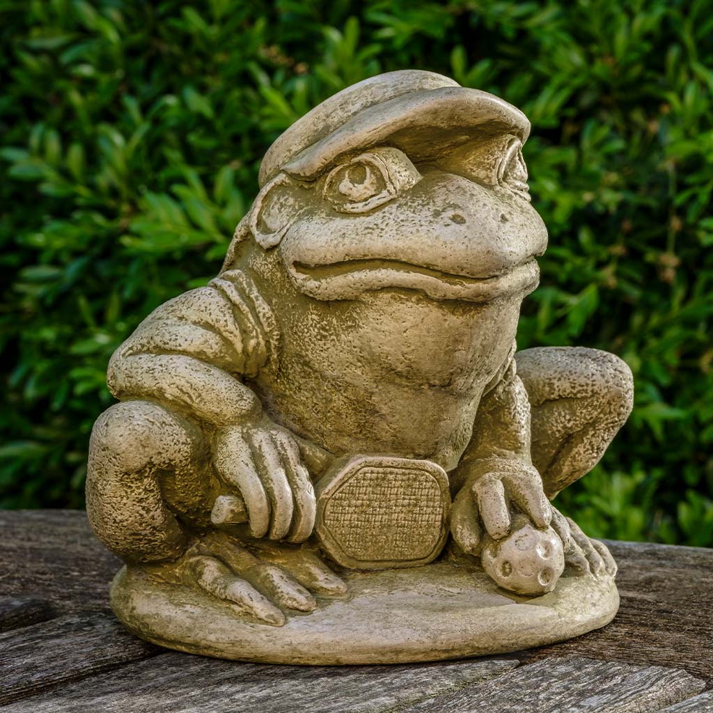 Campania Pickleball Frog Garden Statue - A-684