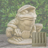 Campania Pickleball Frog Garden Statue - A-684