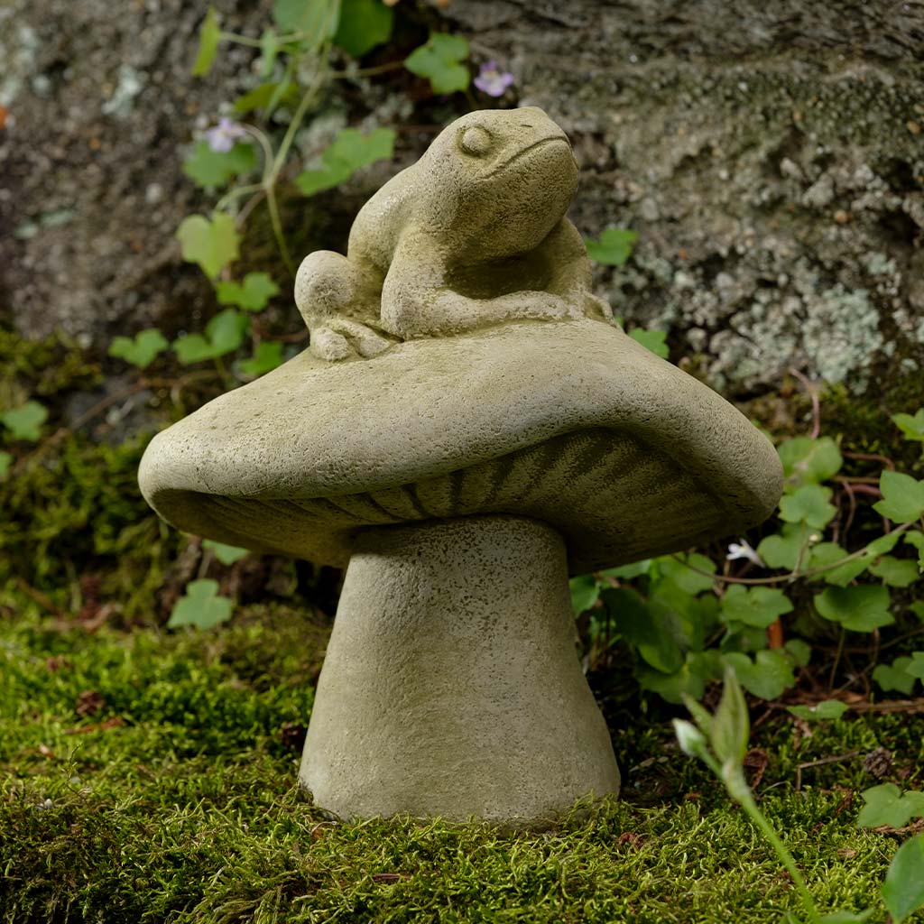 Campania Fun Guy Frog Garden Statue - A-687