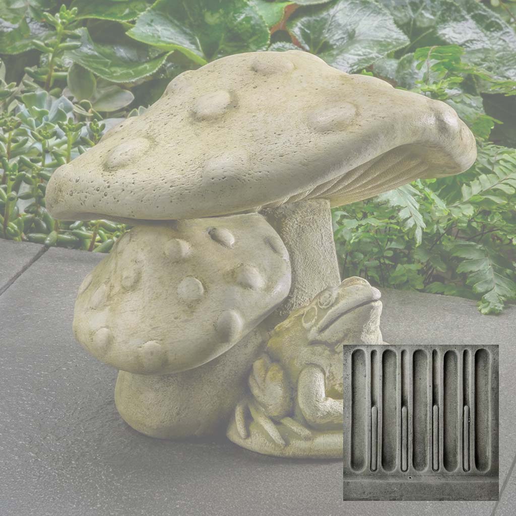 Campania Tucker Toadstool Garden Statue - A-688