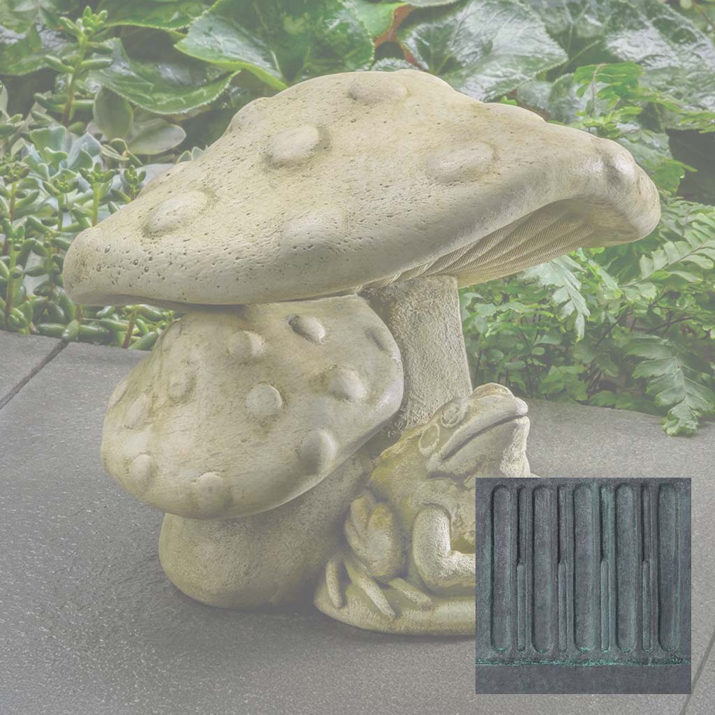 Campania Tucker Toadstool Garden Statue - A-688
