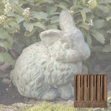 Campania Rabbit With 1 Ear Up Garden Statue - A-030