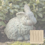 Campania Rabbit With 1 Ear Up Garden Statue - A-030