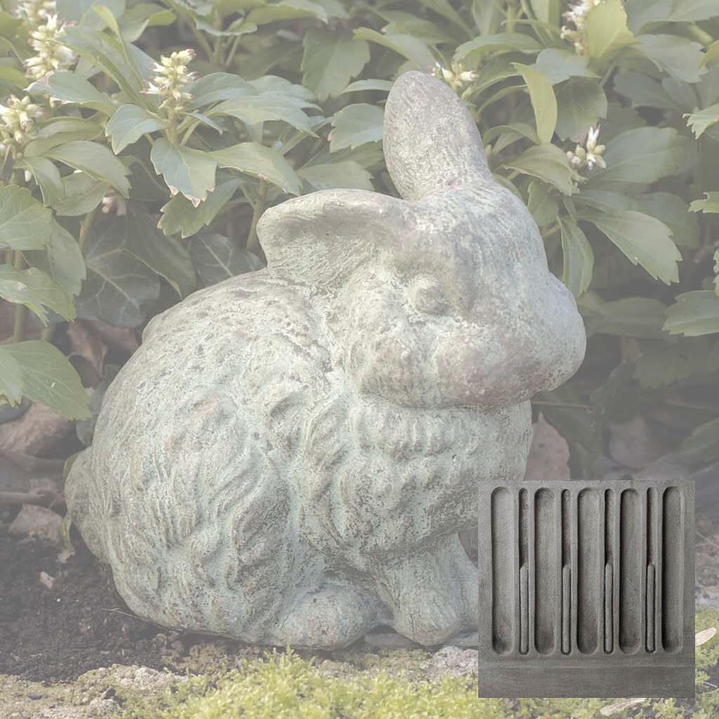 Campania Rabbit With 1 Ear Up Garden Statue - A-030