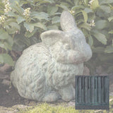 Campania Rabbit With 1 Ear Up Garden Statue - A-030