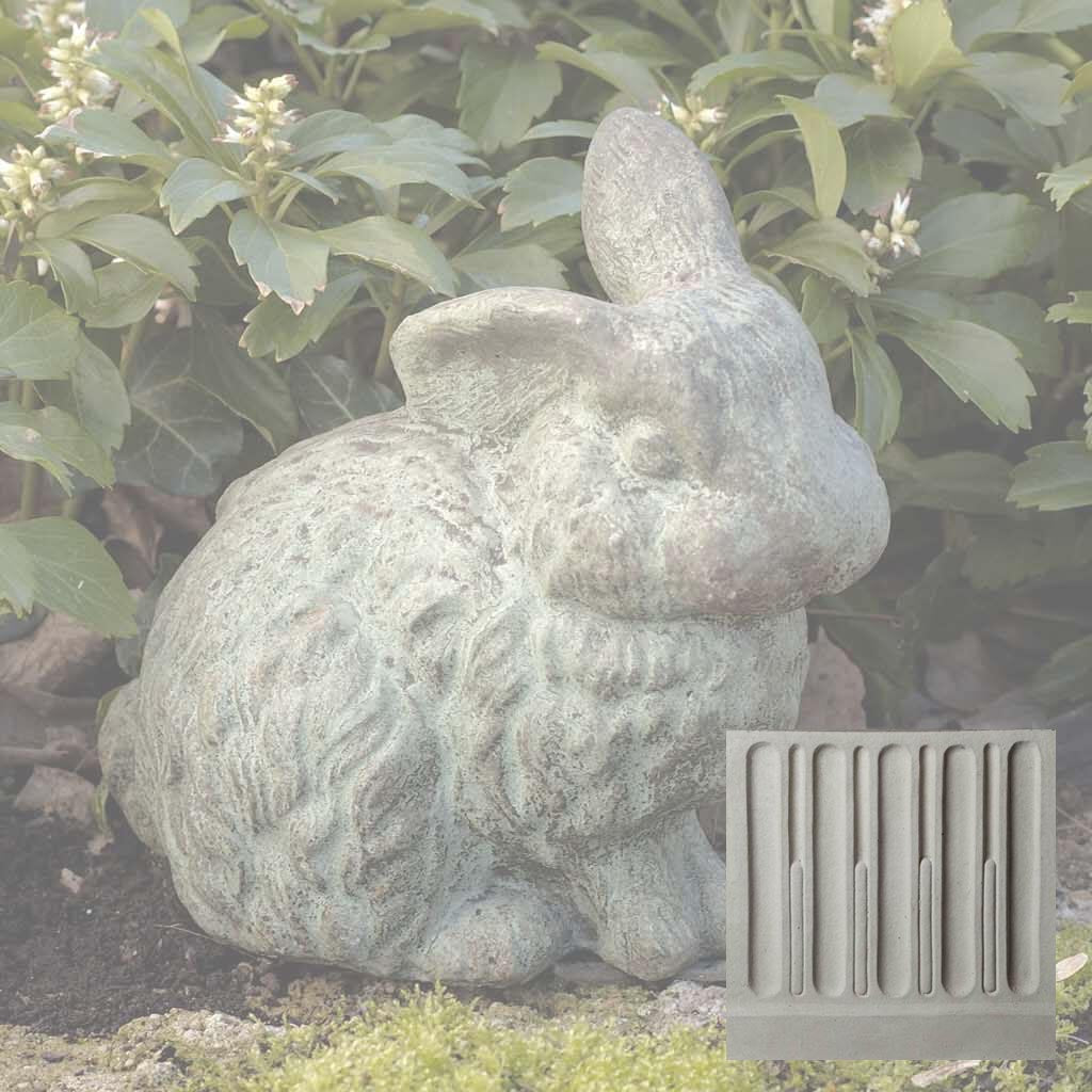 Campania Rabbit With 1 Ear Up Garden Statue - A-030