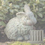 Campania Rabbit With 1 Ear Up Garden Statue - A-030
