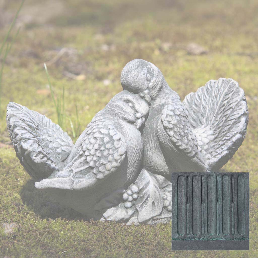 Campania Dove Pair, Small Garden Statue - A-036