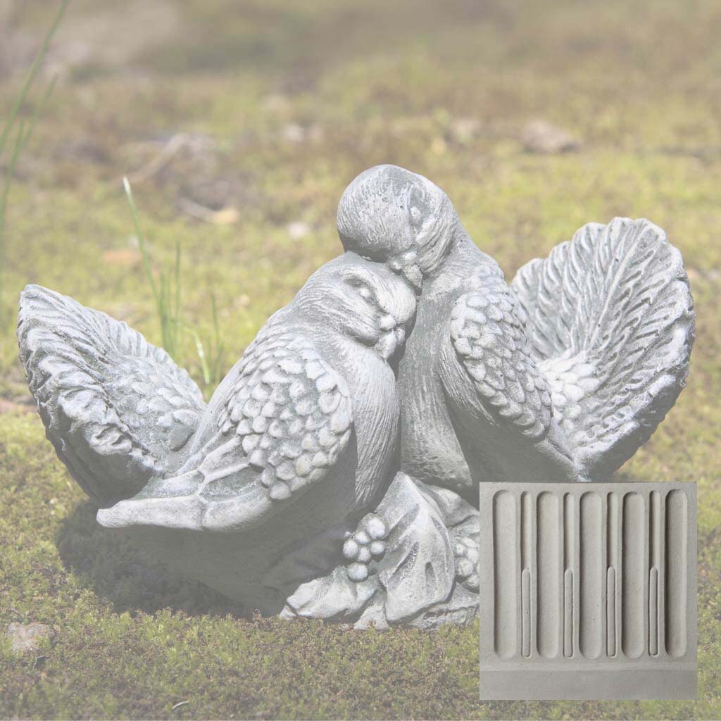 Campania Dove Pair, Small Garden Statue - A-036