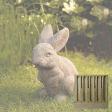 Campania Rabbit - Ears Up Garden Statue - A-073