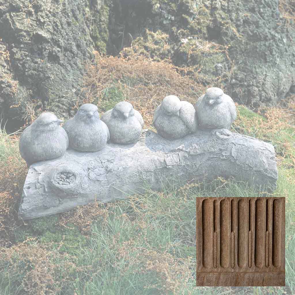 Campania Birds on a Log Garden Statue - A-203