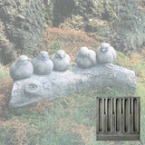 Campania Birds on a Log Garden Statue - A-203