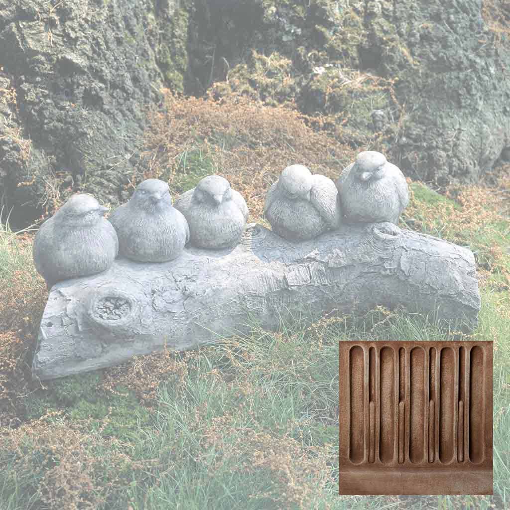 Campania Birds on a Log Garden Statue - A-203