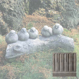 Campania Birds on a Log Garden Statue - A-203