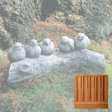 Campania Birds on a Log Garden Statue - A-203