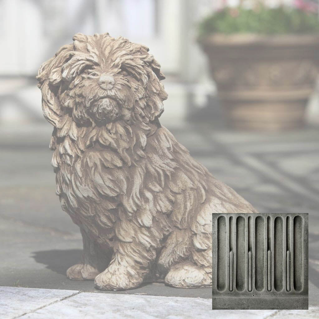 Campania Fluffy Dog Garden Statue - A-226