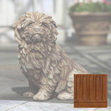 Campania Fluffy Dog Garden Statue - A-226