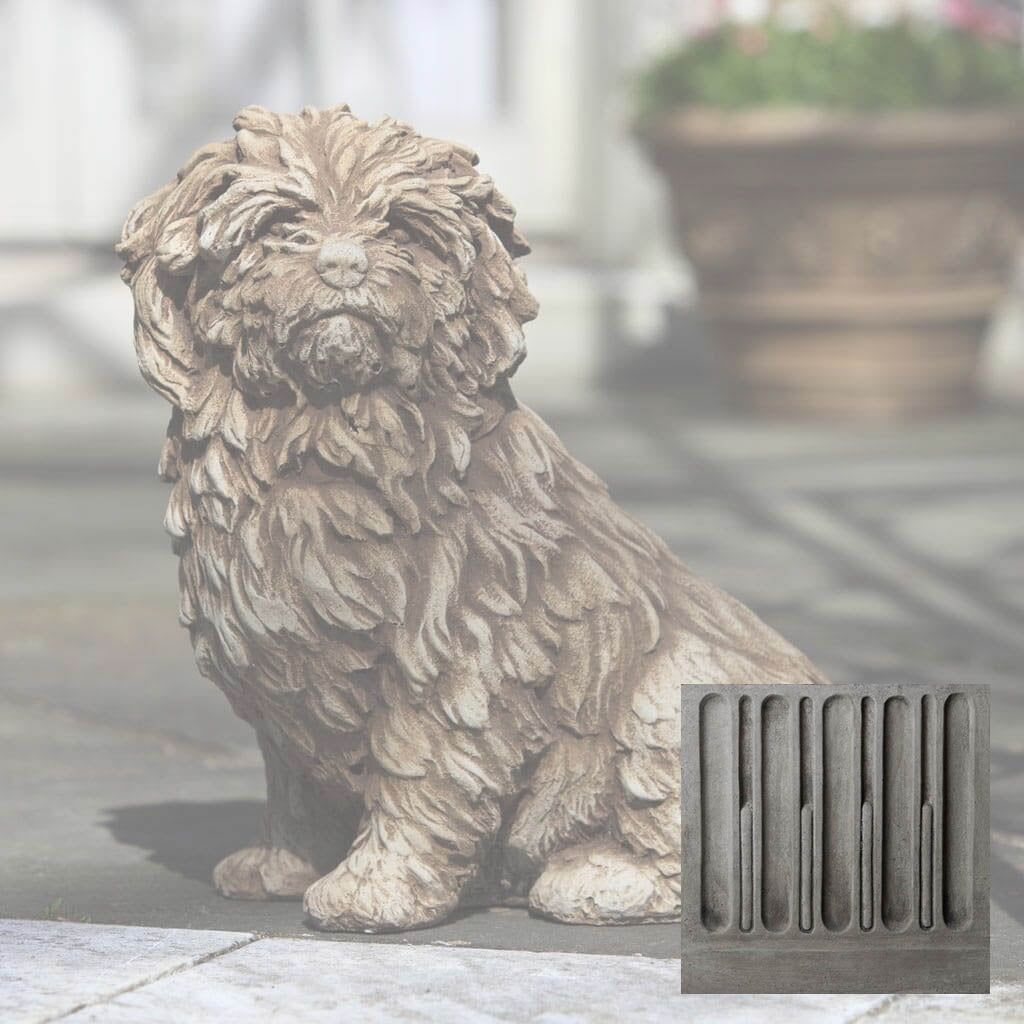 Campania Fluffy Dog Garden Statue - A-226