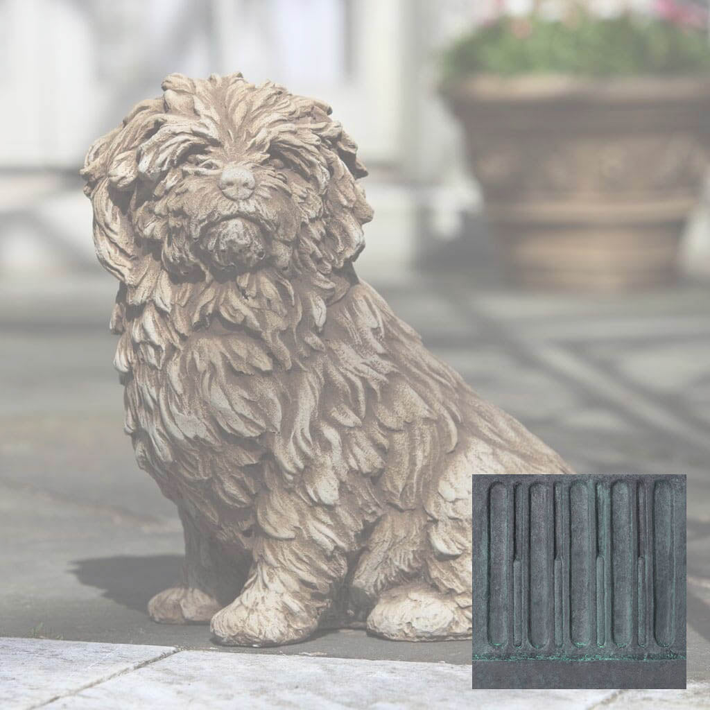 Campania Fluffy Dog Garden Statue - A-226
