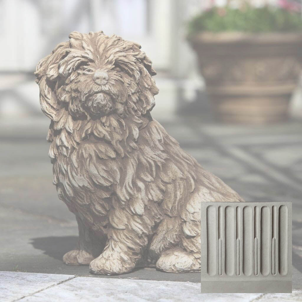 Campania Fluffy Dog Garden Statue - A-226