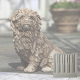 Campania Fluffy Dog Garden Statue - A-226