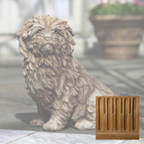 Campania Fluffy Dog Garden Statue - A-226