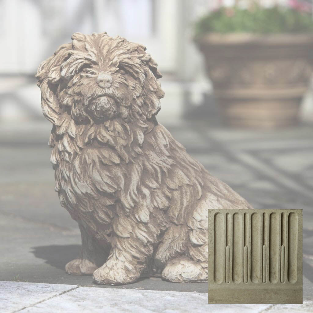 Campania Fluffy Dog Garden Statue - A-226