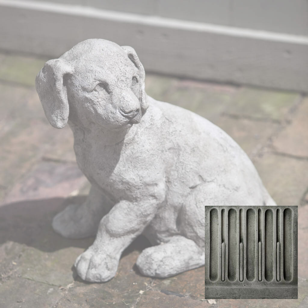 Campania Lab Pup Garden Statue - A-244