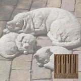 Campania Curled Dog, Small Garden Statue - A-255