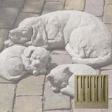 Campania Curled Dog, Small Garden Statue - A-255