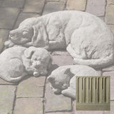 Campania Curled Dog, Small Garden Statue - A-255