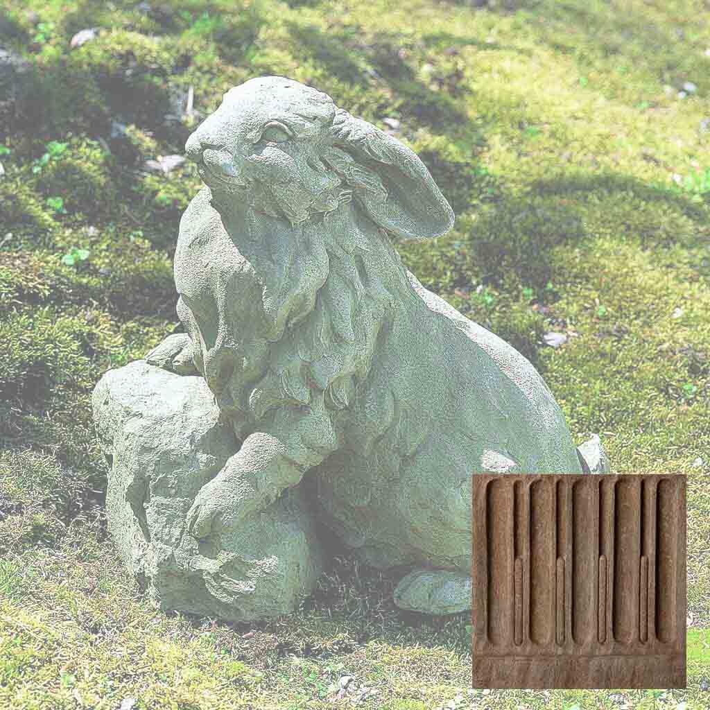 Campania Rabbit on a Rock Garden Statue - A-259