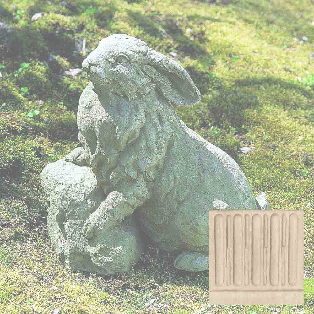 Campania Rabbit on a Rock Garden Statue - A-259