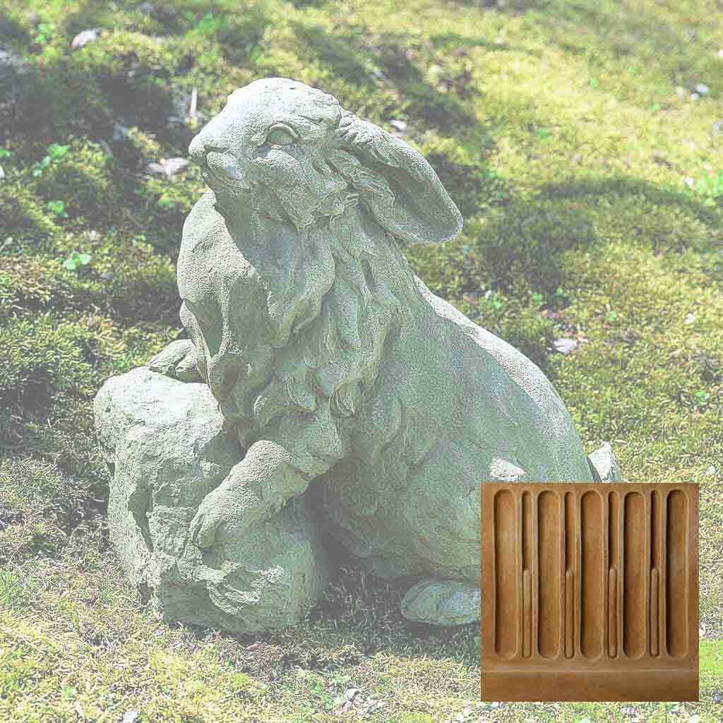 Campania Rabbit on a Rock Garden Statue - A-259