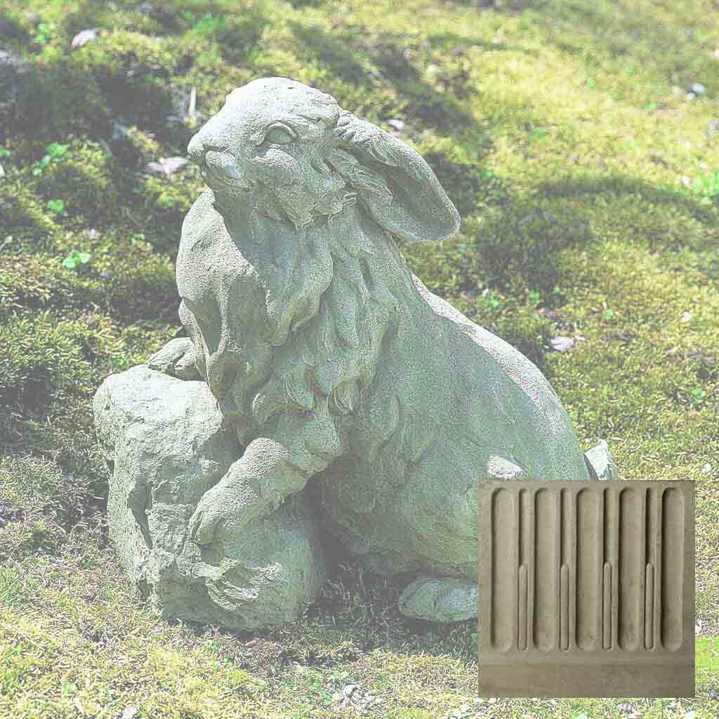 Campania Rabbit on a Rock Garden Statue - A-259