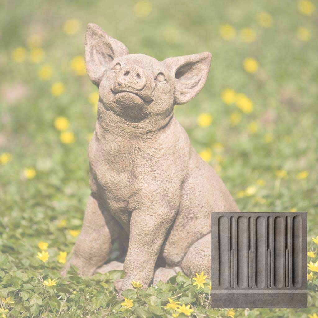 Campania Perky Pig Garden Statue - A-319