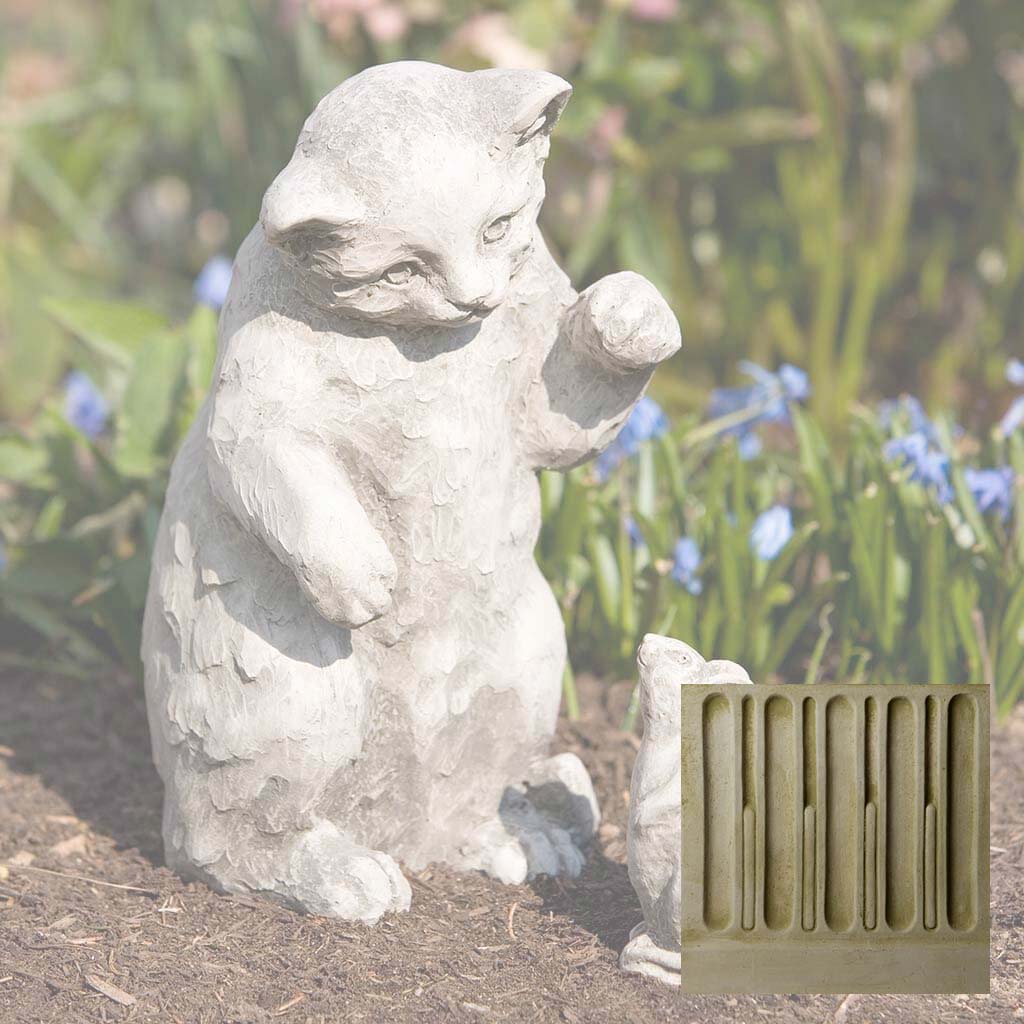 Campania Playful Kitten Garden Statue - A-330