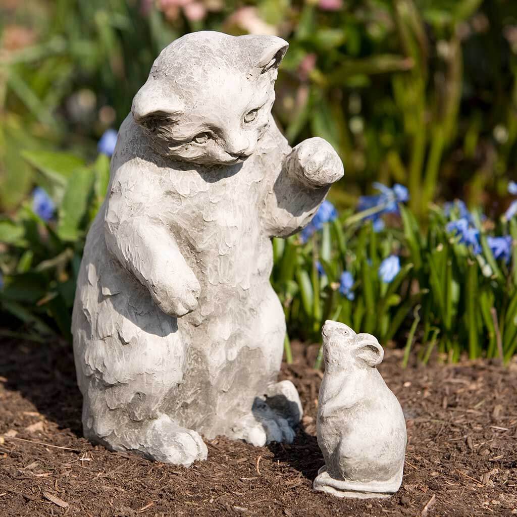 Campania Playful Kitten Garden Statue - A-330