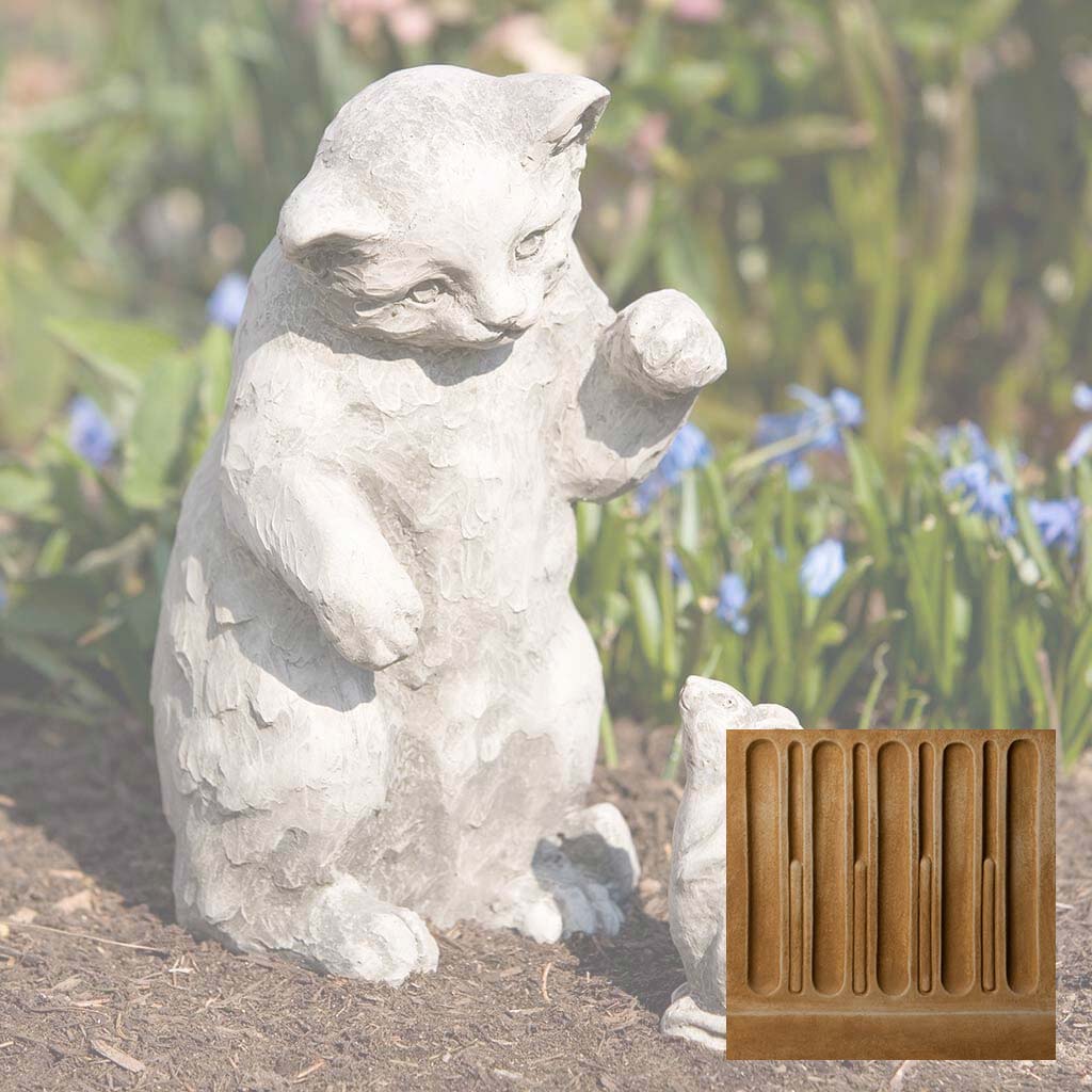 Campania Playful Kitten Garden Statue - A-330