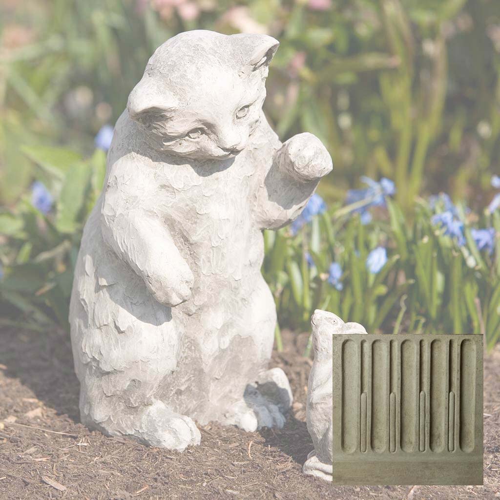Campania Playful Kitten Garden Statue - A-330