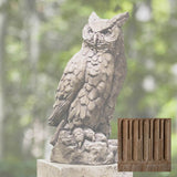 Campania Large Horned Owl Garden Statue - A-337