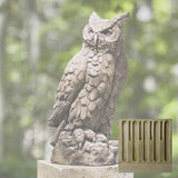 Campania Large Horned Owl Garden Statue - A-337